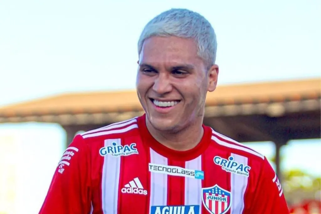 Juan Fernando Quintero con la camiseta de Junior de Barranquilla