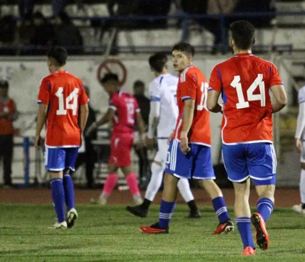 Dos jugadores de La Roja Sub 20 portaron el número 14 en amistoso con Deportes Colchagua.