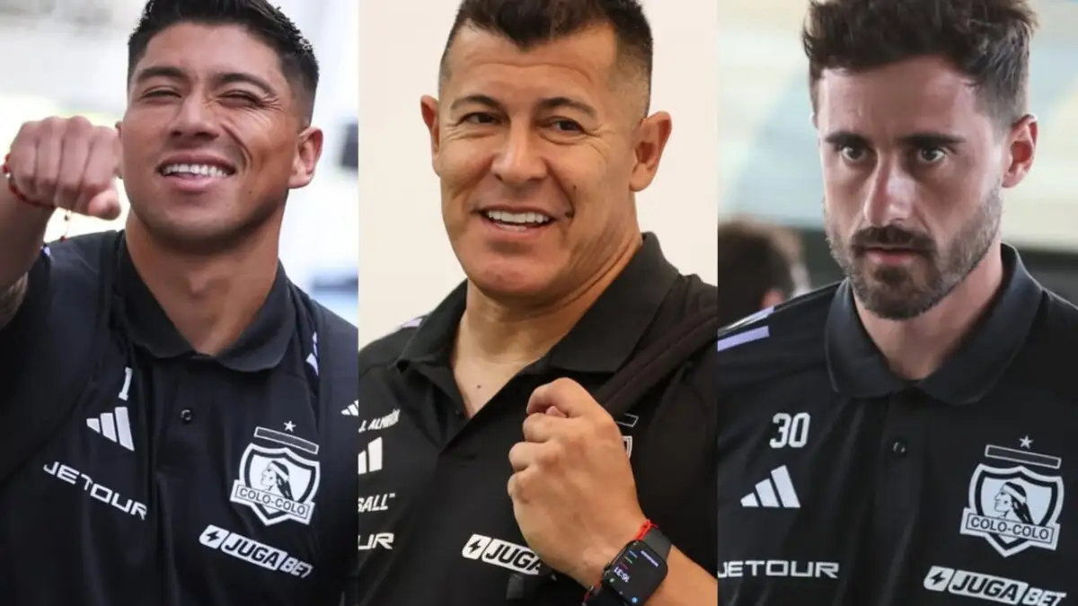 Brayan Cortés, Jorge Almirón y Fernando de Paul.