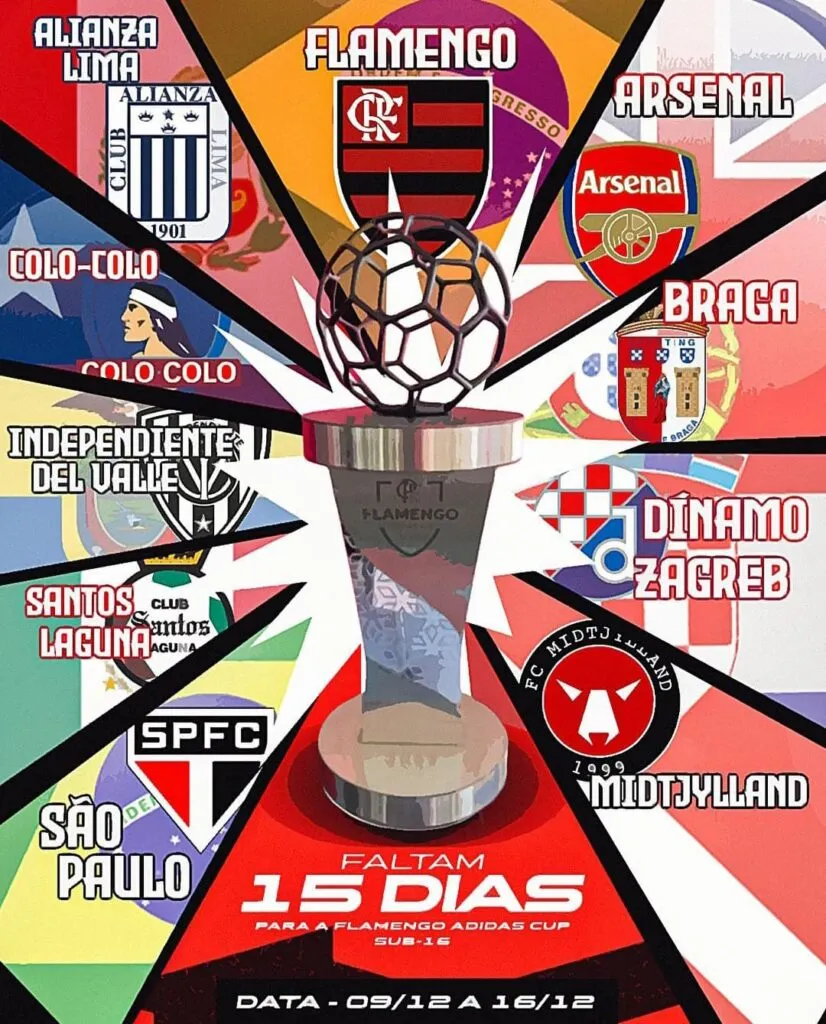 Anuncio Flamengo Adidas Cup en redes sociales.