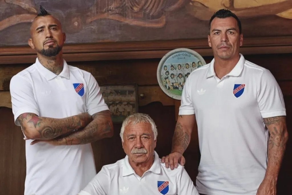 Arturo Vidal, Carlos Caszely y Esteban Paredes