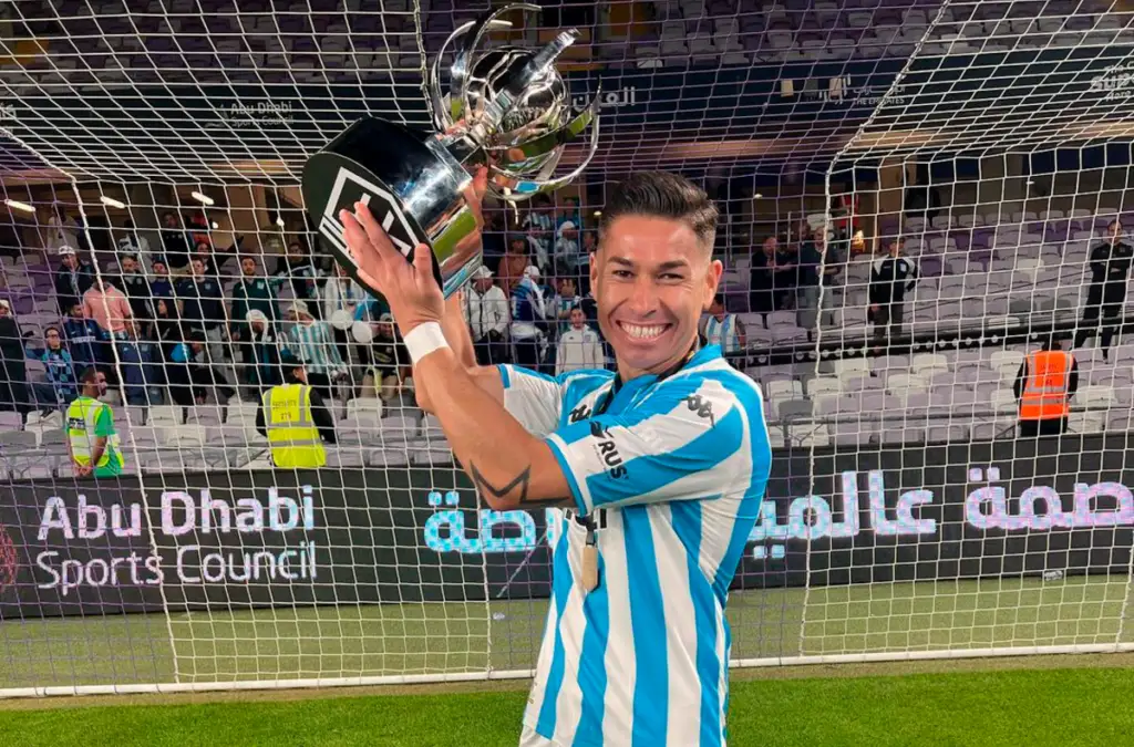 Óscar Opazo ya conquistó su primer título con la camiseta de Racing.
