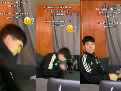 [VIDEO] Su mamá estaba en reunión: Hincha se viralizó mirando el partido de Colo Colo en «mute» para no hacer ruido