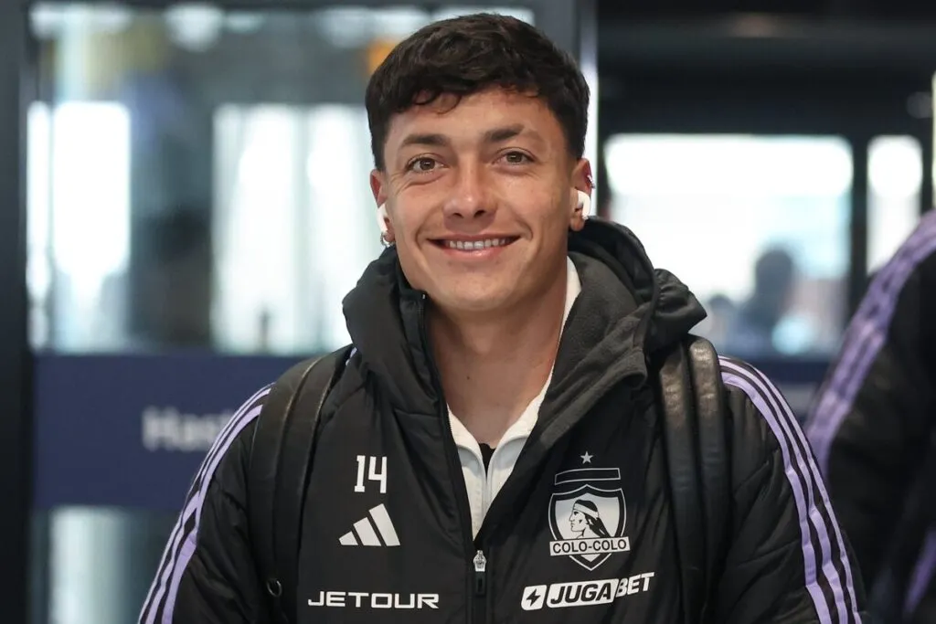 Zavala en la previa de un partido de Colo-Colo.