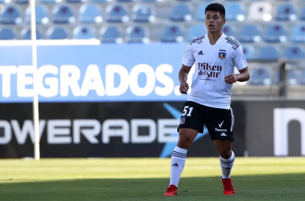 Felipe Yáñez en su debut con Colo-Colo