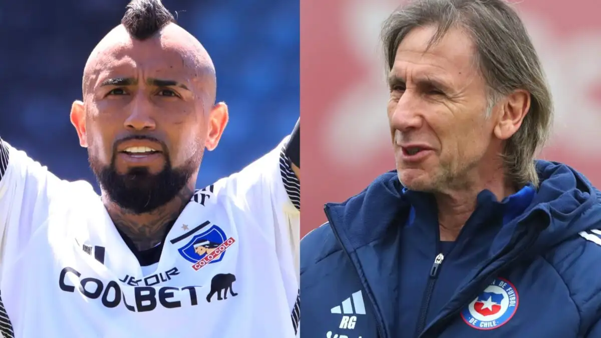 Arturo Vidal y Ricardo Gareca.