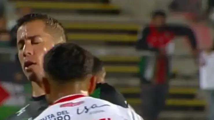 Mario Sandoval fue expulsado ante Palestino.