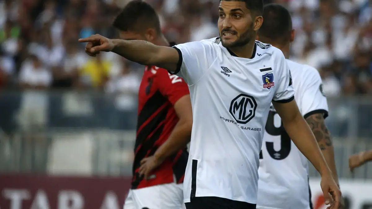 Futbol, Colo Colo vs Atletico Paranaense. Copa Libertadores 2020. El jugador de Colo Colo Nicolas Blandi es fotografiado durante el partido de la segunda fecha del grupo C de la Copa Libertadores contra Atletico Paranaense disputado en el estadio Monumental de Santiago, Chile. 11/03/2020 Andres Pina/Photosport Football, Colo Colo vs Atletico Paranaense. Copa Libertadores Championship 2020. Colo Colo’s player Nicolas Blandi is pictured during the second date of the group C of the Copa Libertadores Championship against Atletico Paranaense held at the Monumental stadium in Santiago, Chile. 11/03/2020 Andres Pina/Photosport