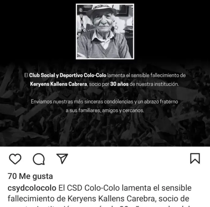 Publicación del CSD Colo-Colo.