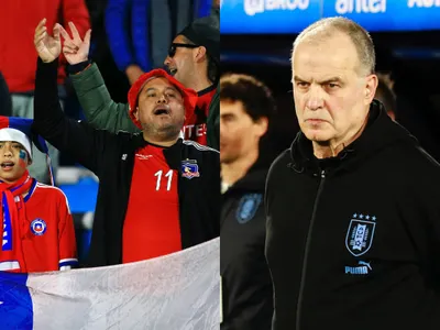 No lo olvidan: Hinchas de La Roja realizan lindo gesto de agradecimiento a Marcelo Bielsa en el duelo ante Uruguay