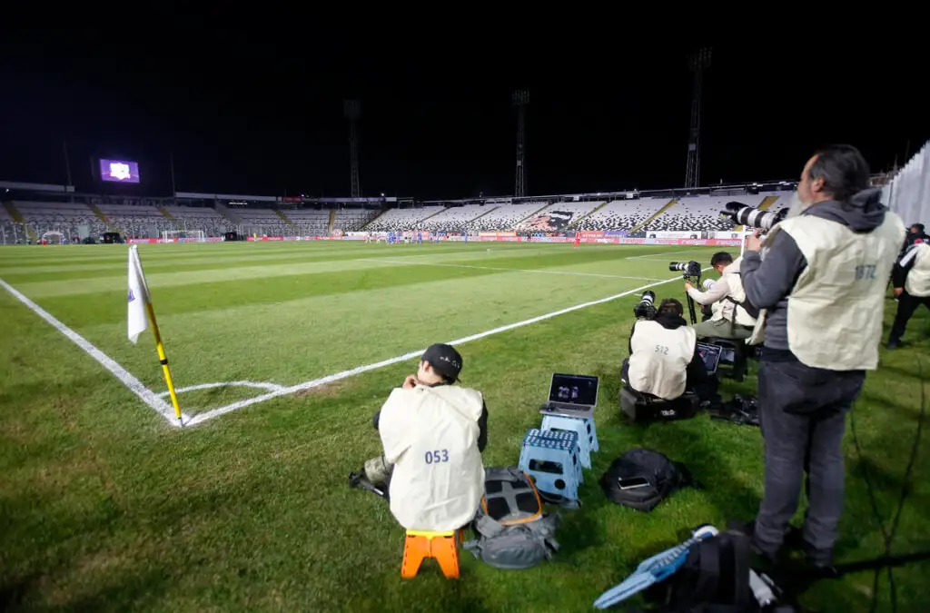 Estadio Monumental en partido de Colo Colo vs Audax Italiano el 9 de mayo