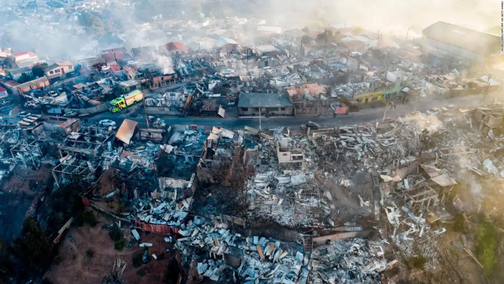 Feroces incendios afectaron a la región de Valparaíso.