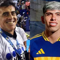 Su primera alegría: Carlos Palacios recibe una ‘mano’ de Gustavo Quinteros en su arribo a Boca Juniors