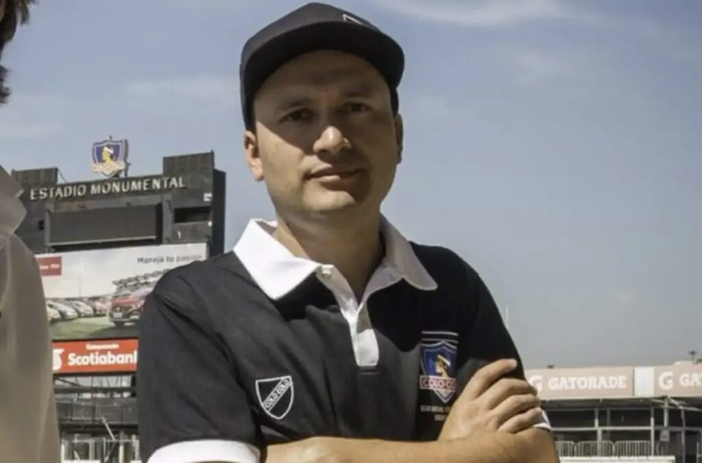 Edmundo Valladares en el Estadio Monumental.