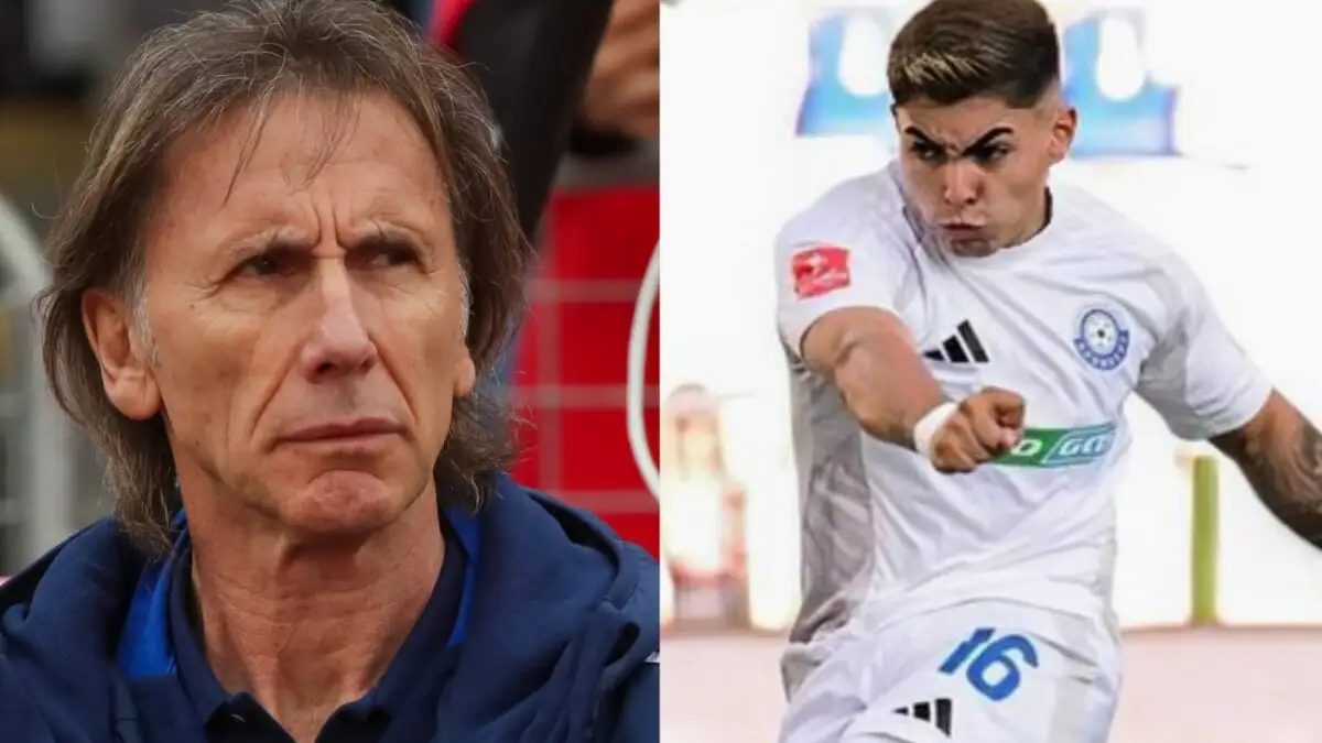 Ricardo Gareca y Jordhy Thompson.