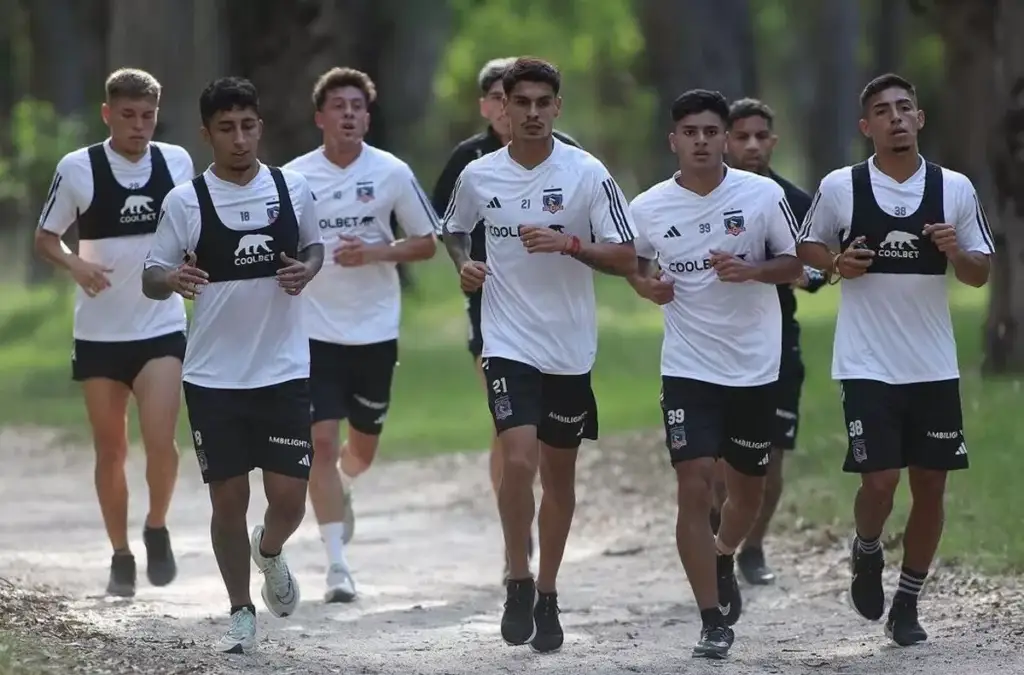 Colo-Colo entrenando en la pretemporada.