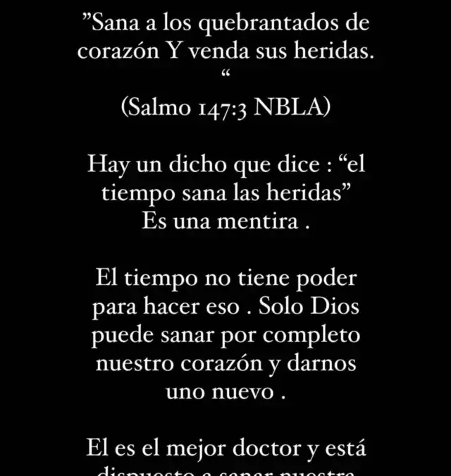 El sorpresivo mensaje de Jordhy Thompson en su cuenta de Instagram.