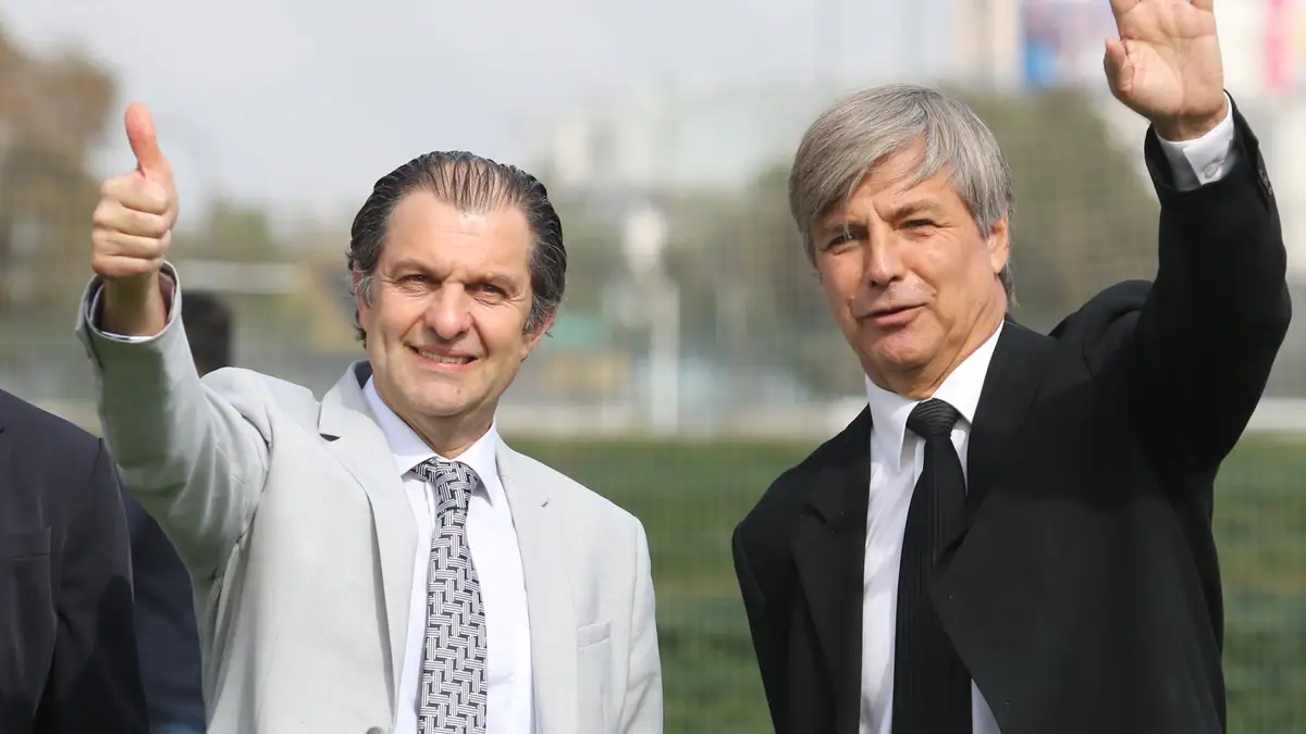 Aníbal Mosa junto a Harold Mayne-Nicholls