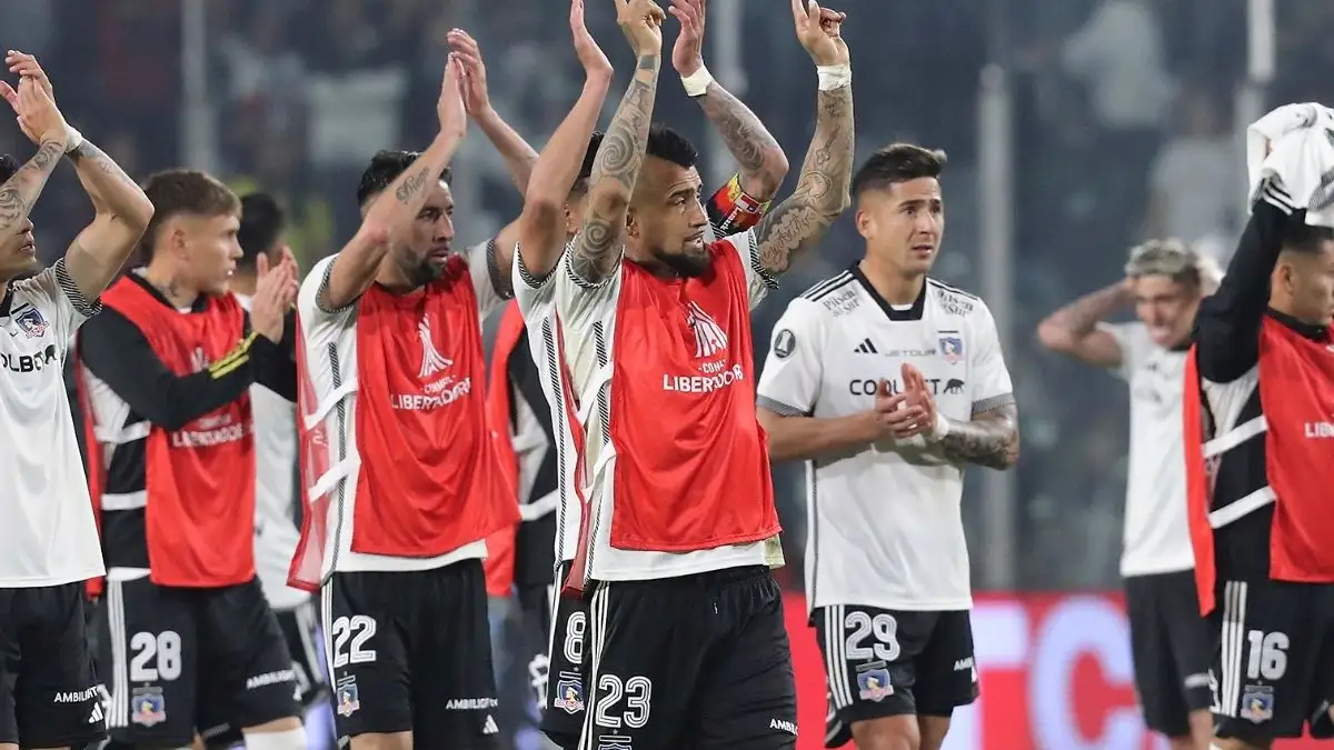 Colo-Colo disputó el duelo de ida frente a River Plate.