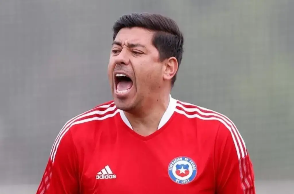 Nicolás Córdova en un entrenamiento de la Selección Chilena.