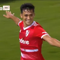 [VIDEO] Pablo Solari es figura en River Plate y le marcó un golazo a la «U» en amistoso en Argentina