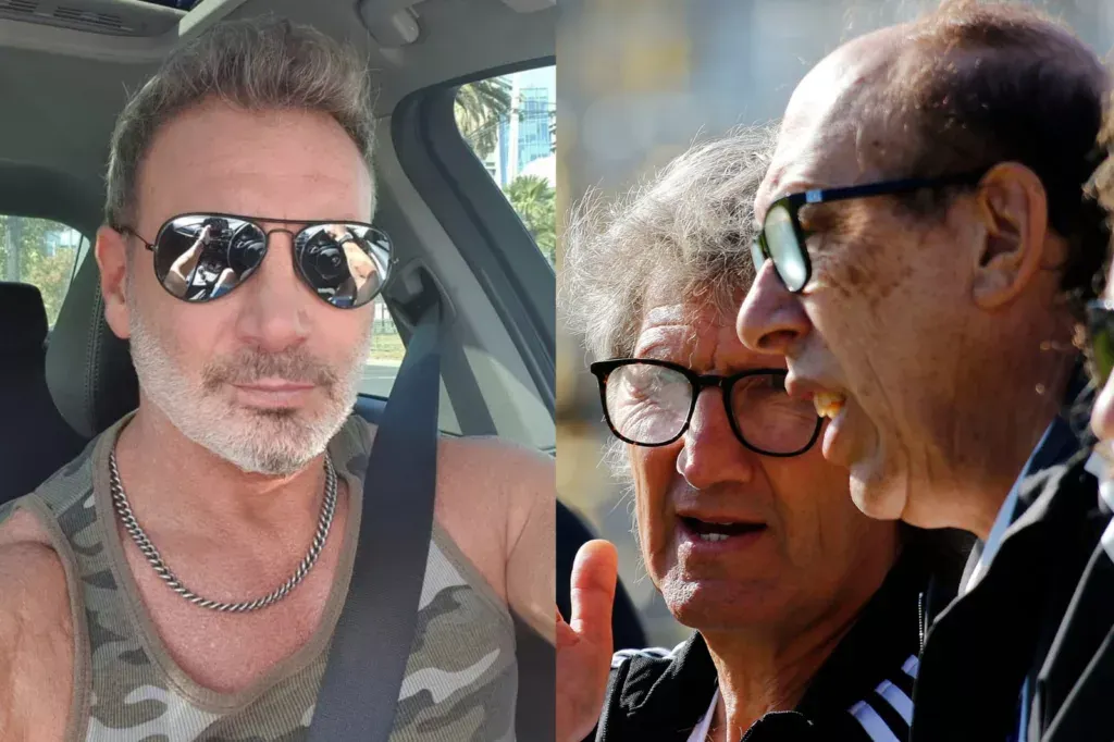 Primer plano a Marcelo Barticciotto junto a Alfredo Stöhwing y Daniel Morón