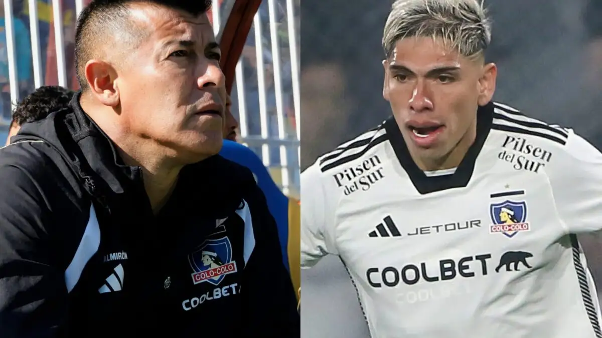 Jorge Almirón y Carlos Palacios con Colo-Colo.