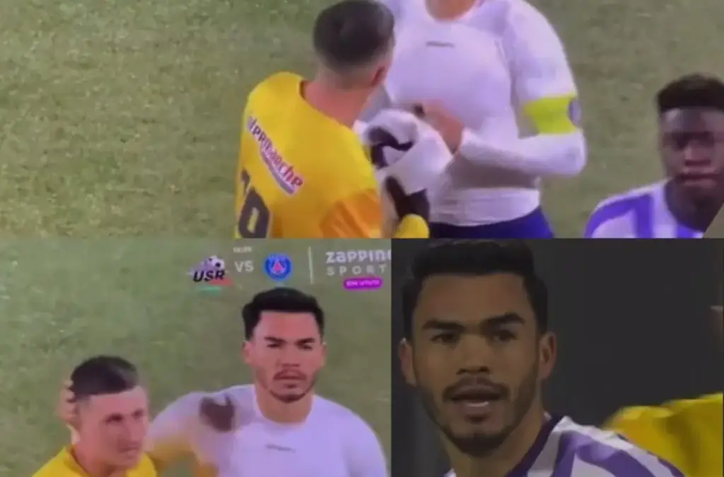 Gabriel Suazo portando la jineta de capitán en Toulouse.