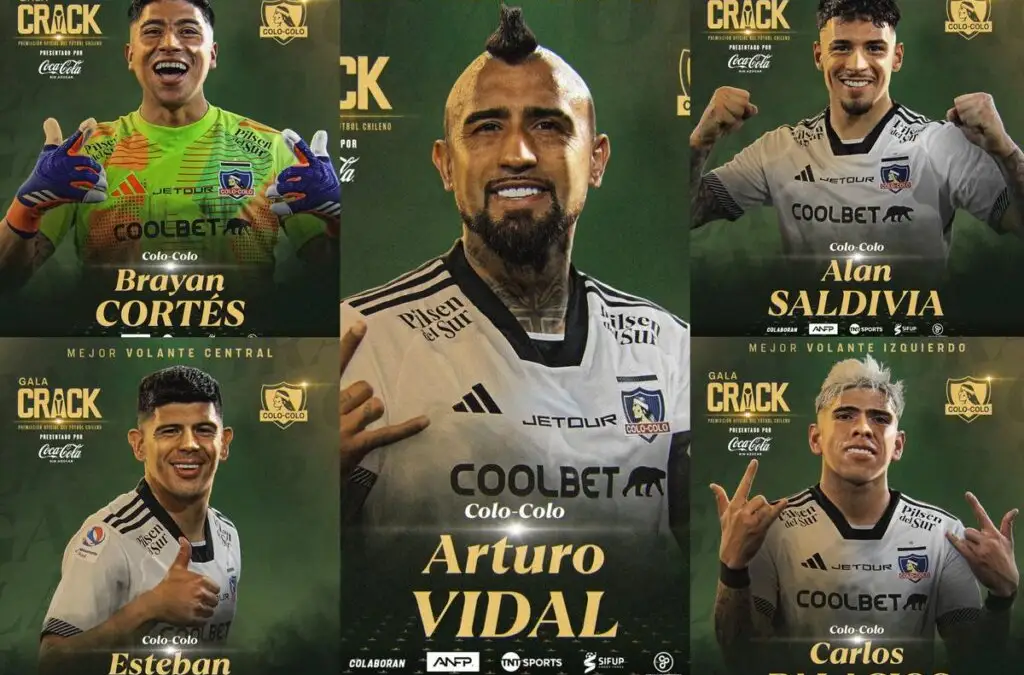Cinco jugadores de Colo-Colo conformaron el equipo ideal del 2024.
