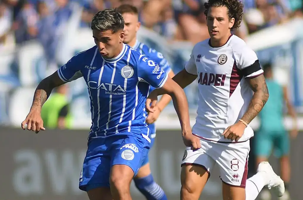 Hernán López Muñoz se lesionó en el duelo entre Godoy Cruz y Lanús.
