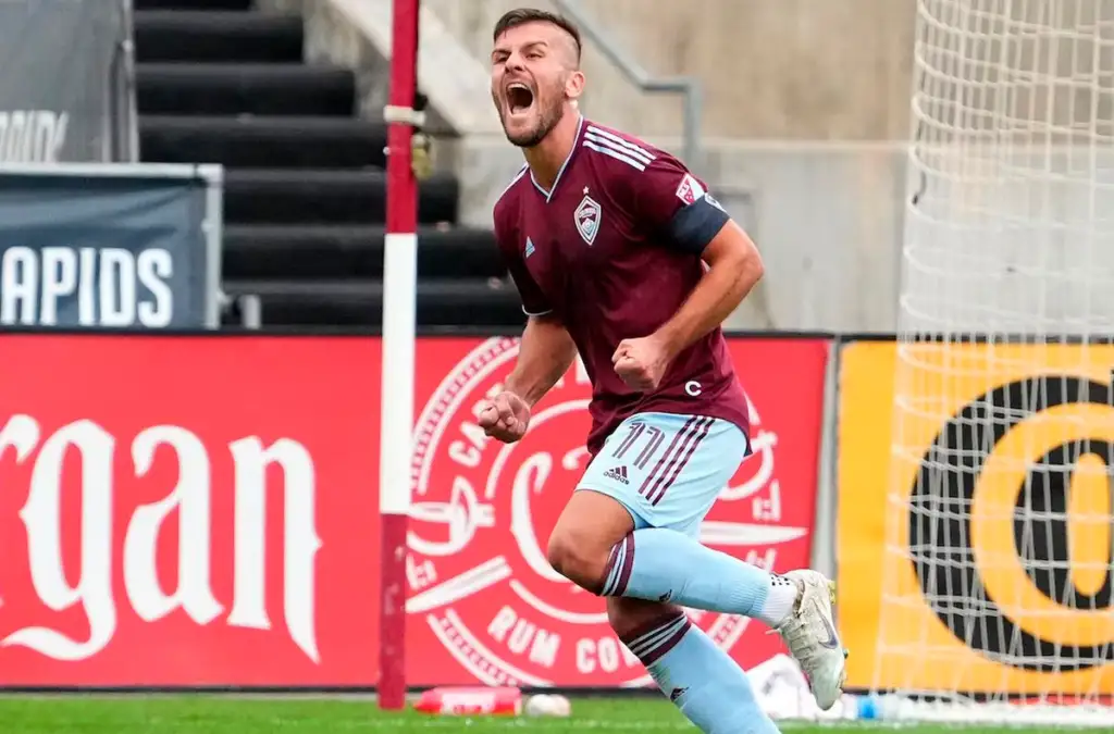 Diego Rubio con la camiseta del Colorado Rapids.