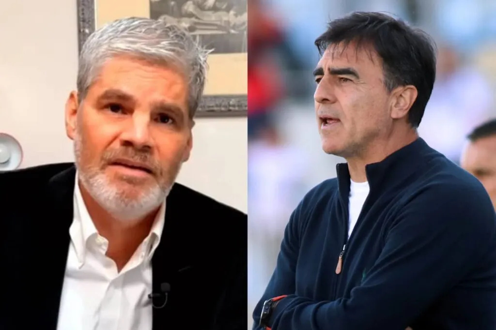 Primer plano a Juan Cristóbal Guarello y Gustavo Quinteros.