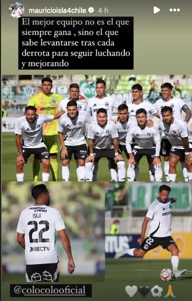 Mauricio Isla en su cuenta de Instagram.