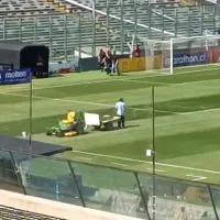 [VIDEO]: Así se trabaja en la cancha del Estadio Monumental a sólo horas del partido contra Magallanes