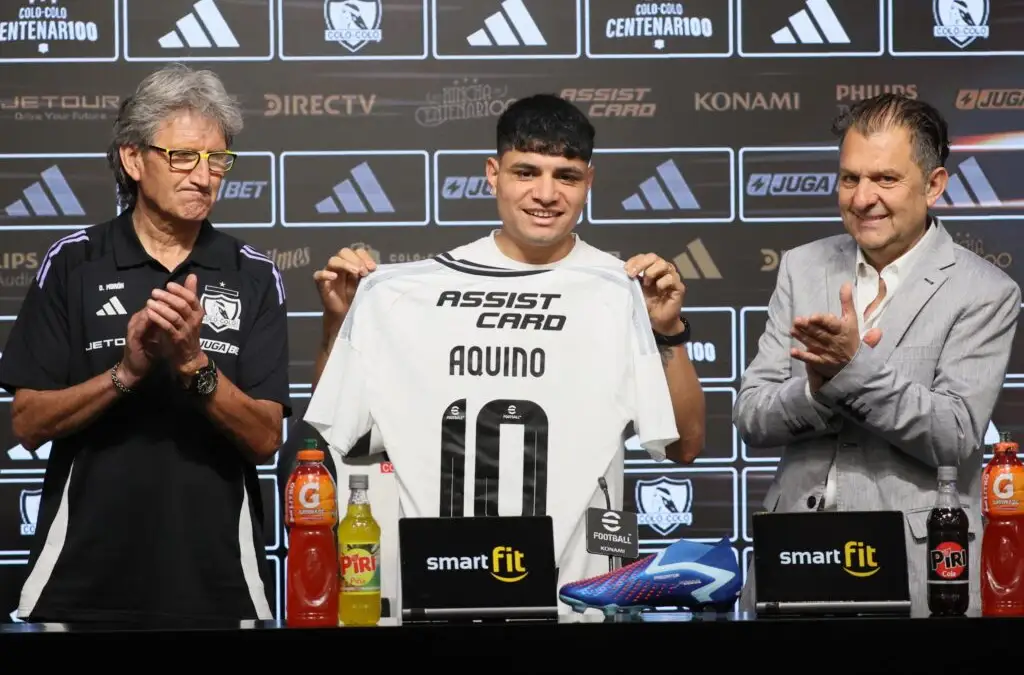 Claudio Aquino usará la camiseta N°10 en Colo-Colo.