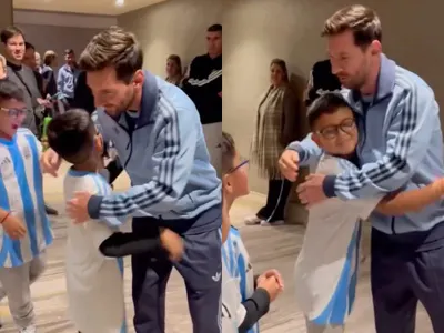 Lionel Messi se luce con especial gesto hacia hijos de Arturo Vidal