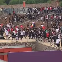 Indignación en Argentina: Hinchas de Colo-Colo vandalizan reconocida plaza de Mendoza