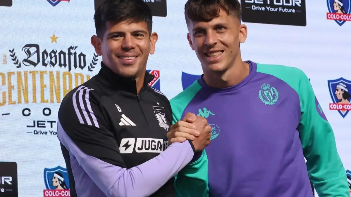 Capitanes Colo-Colo y Real Valladolid.