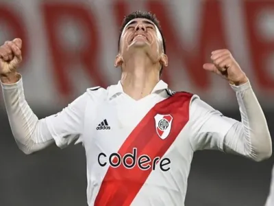 Pablo Solari cuenta la razón sobre su emotivo festejo tras doblete marcado por River Plate
