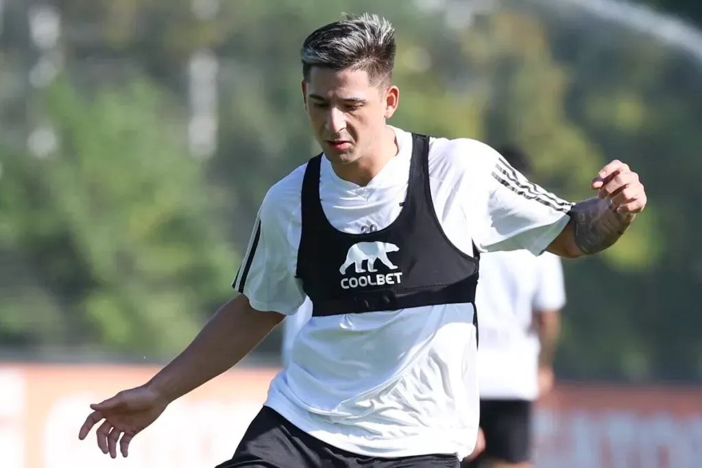 Guillermo Paiva entrenando en Colo-Colo.