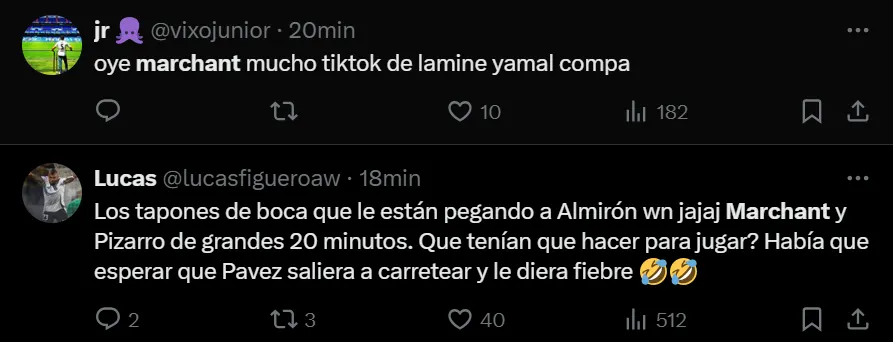 Comentarios sobre Marchant.