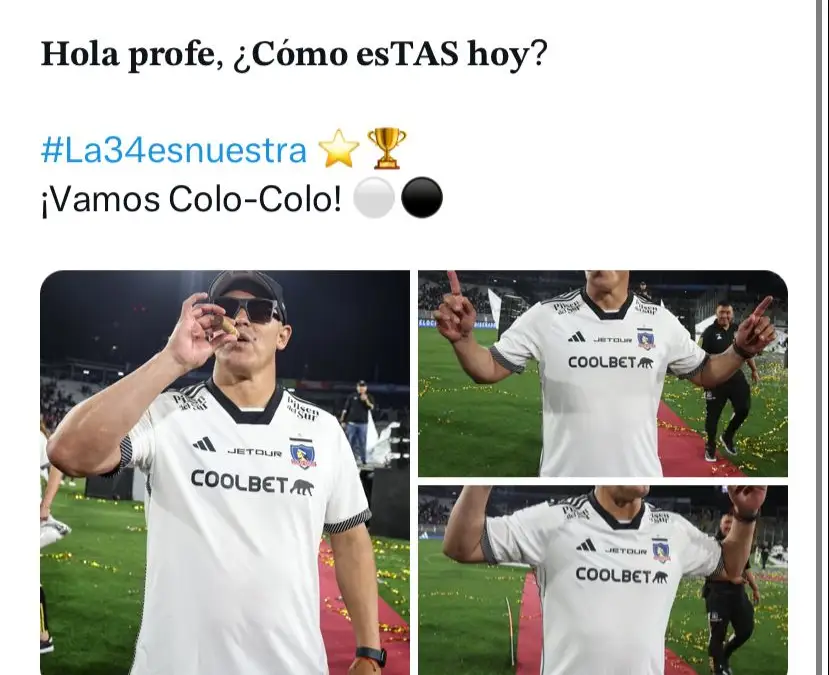 Publicación de Colo-Colo en X.