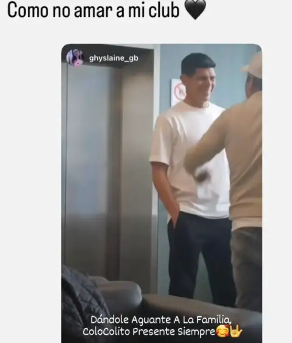 El capitán de Colo-Colo visitó a Cristóbal Campos en medio de su recuperación.