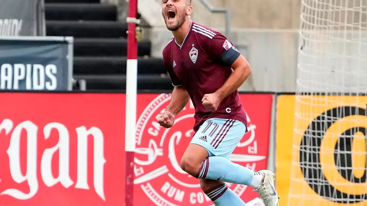 Diego Rubio con la camiseta del Colorado Rapids.