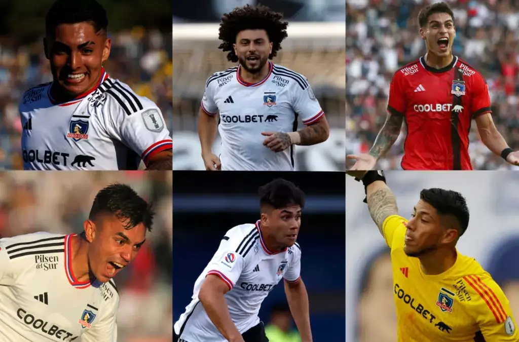 Jordhy Thompson, Maximiliano Falcón, Erick Wiemberg, Vicente Pizarro, Damián Pizarro y Brayan Cortés