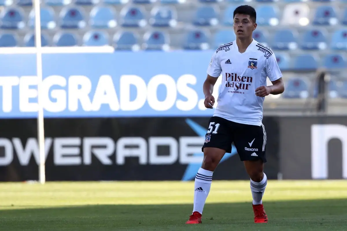 Felipe Yáñez en su debut con Colo-Colo
