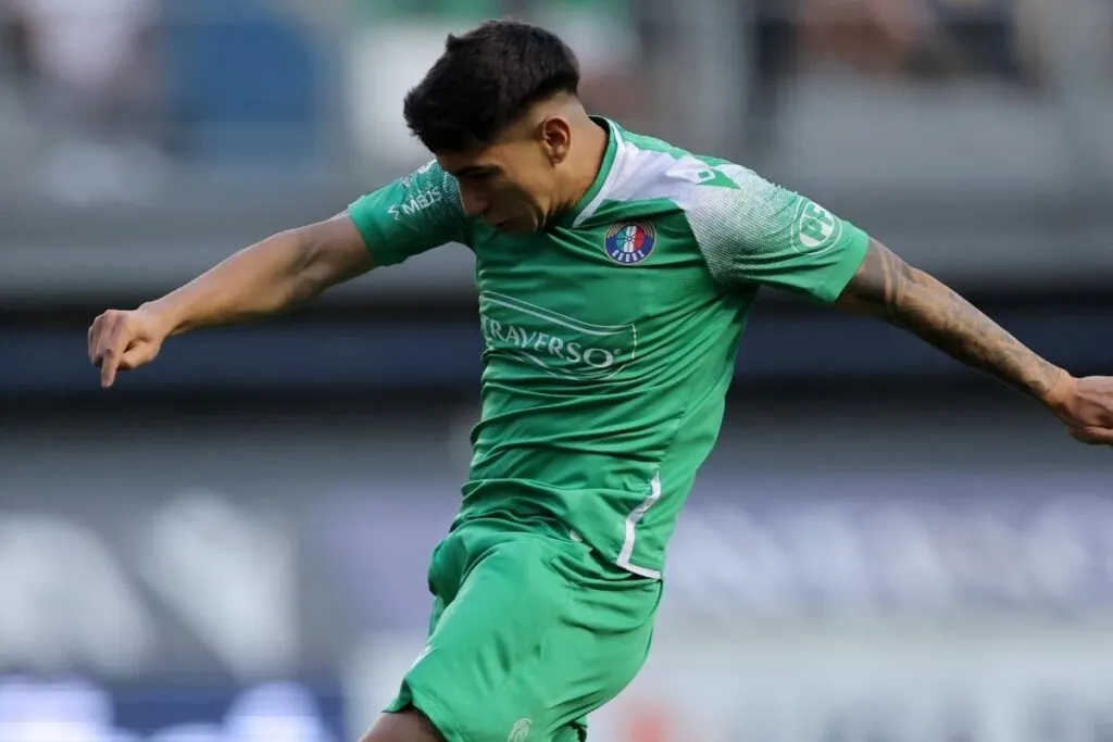Esteban Matus con la camiseta de Audax Italiano.