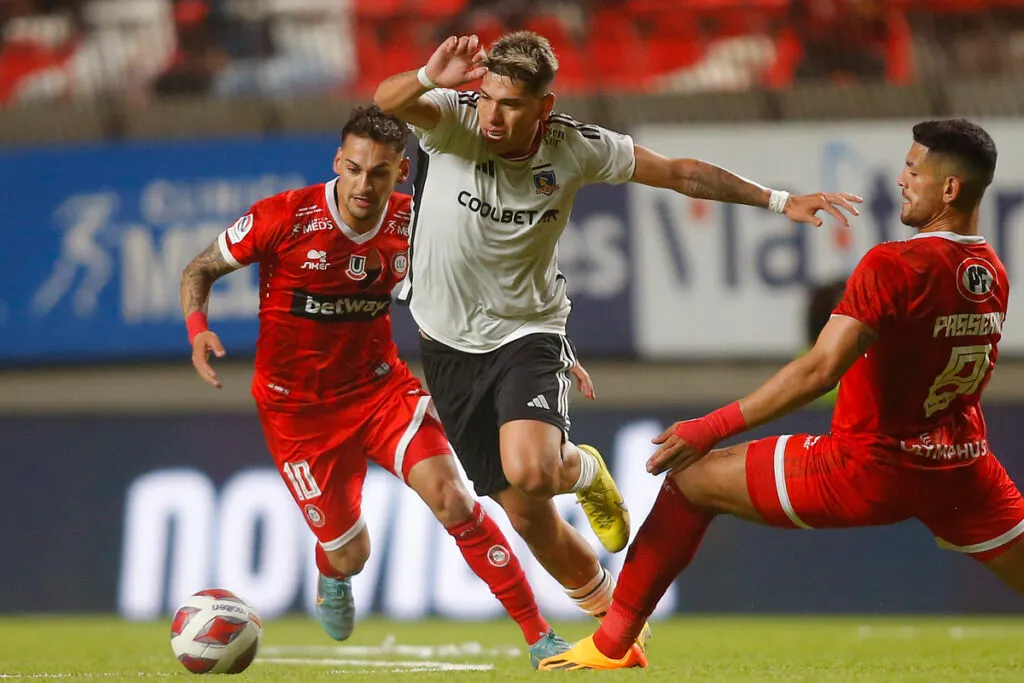 Carlos Palacios en el último partido de Colo-Colo vs Unión la Calera