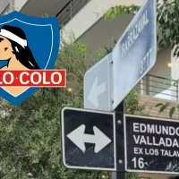¿Calle Edmundo Valladares? El particular reconocimiento que planteó un grupo de hinchas de Colo-Colo