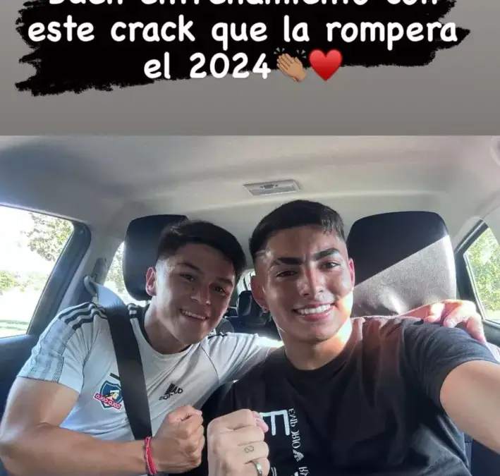 Historia en Instagram de Jordhy Thompson junto a Bastián Silva